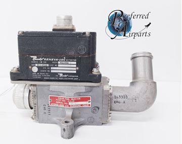 Picture of New Hydro-Aire Fuel Selector Valve, p/n 2448 w/Bendix Actuator & Motor