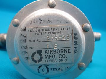 Picture of Used Airborne Vacuum Regulating Valve p/n 2H3-23, alt p/n 492-272 (14080)