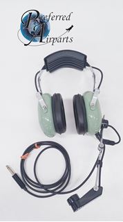 Picture of New David Clark Aviation Headset p/n 12508G-30 12508G-31 with Mic p/n 12948G-01