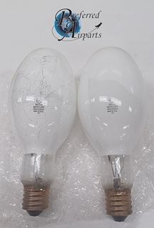 Picture of Lot of 2 New Old Stock GE Lamps/Bulbs, p/n HR400DX33, R400 Mercury, Made in USA