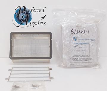Picture of New Brackett Aero Aircraft Air Filter Assembly and Element p/n BA8110 & BA8103-1