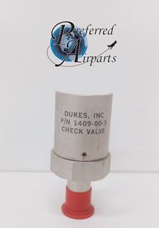 Picture of New Dukes Piper PA42-1000 Aircraft Check Valve, p/n 1409-00-3, 491-975