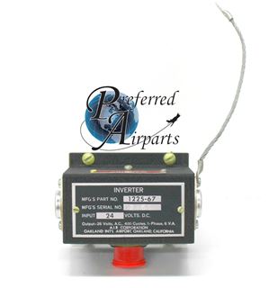 Picture of New A.I.R. Corp. Inverter p/n 1225-67 24Volt DC to 26 Volt AC, 400 Cycle, 1Phase