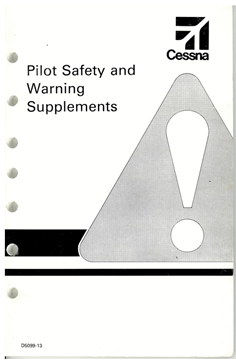 Picture of Lot of 6 New Cessna Pilot Safety & Warning Supplements, p/n D5099-13