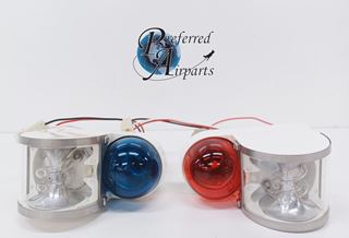 Picture of 1 Set of New Aircraft Strobe Lights - 1 Red and 1 Green, p/n 7319, 202144