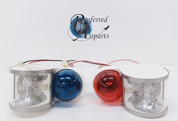 Picture of 1 Set of New Aircraft Strobe Lights - 1 Red and 1 Green, p/n 7319, 202144