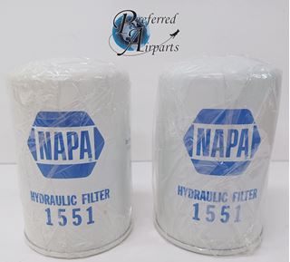 Picture of Lot of 2 New Surplus Napa Hydraulic Filters, p/n 1551