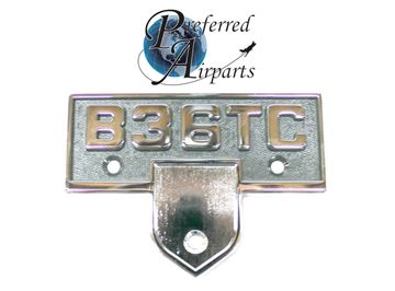 Picture of Pair of New Beechcraft Model B36TC Bonanza Emblems p/n B36TC