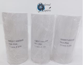 Picture of Lot of 3 New Wencor Rolls of Paper-Aircraft Printer p/n 8050917-0003 111mm x 27m