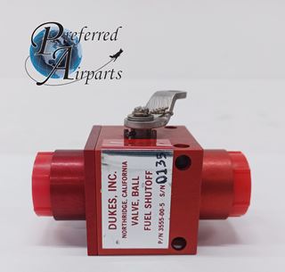 Picture of New Dukes Inc Piper Aircraft Fuel Shutoff Ball Valve p/n 3555-00-5, 492-363