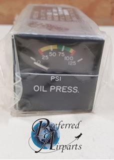 Picture of Used Sigma Tek Mooney Aircraft Oil Pressure Gauge, p/n 169C-914-1L