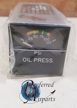 Picture of Used Sigma Tek Mooney Aircraft Oil Pressure Gauge, p/n 169C-914-1L