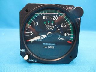 Picture of Overhauled Aerosonic Aircraft Dual Fuel Flow Indicator p/n 65840-0129 (16745)