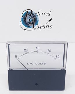 Picture of New General Electric Horizon Line Panel Meter, 0-80 DC Volts, p/n 50-255320PDPD1