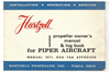 Picture of New Surplus Piper Aircraft Hartzell Propeller Owner's Manual & Log Book p/n 107L
