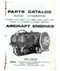 Picture of New Avco Lycoming Wide Cylinder Flange Series Aircraft Engines Catalog p/n PC303