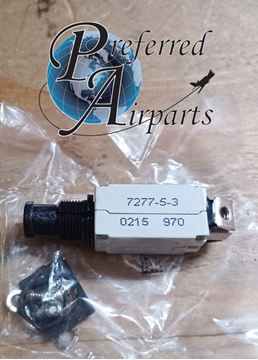Picture of New Surplus Klixon Texas Instruments Aviation Circuit Breaker p/n 7277-5-3