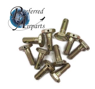 Picture of Lot of 10 AN3H4 Aircraft Bolts 10-32 thread, 17/32" long with a 1/8" Grip