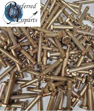 Picture of Lot of 25 AN4H16 Aircraft Bolts 1/4-28 thread, 1 25/32" long with a 1 3/8" Grip
