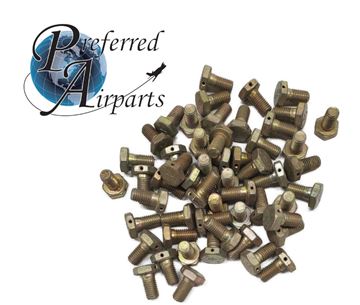 Picture of Lot of 50 AN4H3A Aircraft Bolts 1/4-28 thread, 15/32" long with a 1/16" Grip
