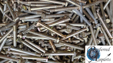 Picture of Lot of 30 AN4-23A Aircraft Bolts 1/4-28 thread, 2 13/32" long with 1 15/16" Grip