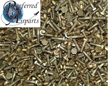 Picture of Lot of 100 New Airframe Bolts, p/n AN3-5A