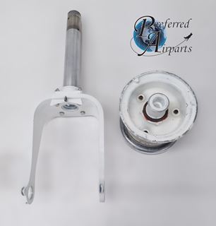 Picture of Used Cessna Aircraft Heavy Duty Nose Fork & Tube with Wheel & Axle p/n 5842000-6