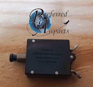 Picture of New Wood Electric Piper Aircraft Circuit Breaker, p/n 454-658