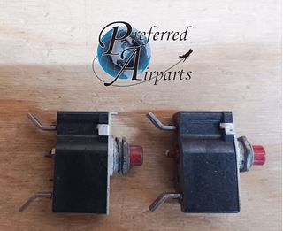 Picture of Lot of 2 Used Klixon Spencer Thermostat Cessna Beech Circuit Breaker, p/n PSM2N
