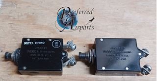 Picture of Lot of 2 Used Wood Electric Cessna Aircraft Circuit Breakers p/n S1232-507