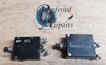 Picture of Lot of 2 Used Wood Electric Cessna Aircraft Circuit Breakers, p/n S1232-5