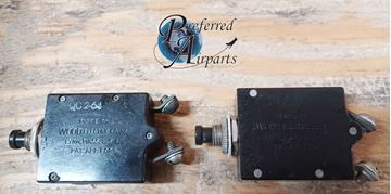 Picture of Lot of 2 Used Wood Electric Cessna Aircraft Circuit Breakers, p/n S1232-15