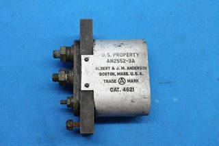 Picture of Used Albert & J.M. Anderson Aircraft Power Receptacle p/n AN2552-3A (24255)