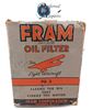 Picture of New Surplus/New Old Stock Vintage Fram Cessna Aircraft Oil Filter, p/n PB5, PB 5