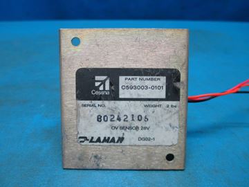 Picture of Used Lamar Cessna Aircraft Overoltage Sensor, p/n C593003-0101, 28V (11211)