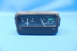 Picture of Used Cessna Ammeter/Oil Pressure Instrument Cluster Core pn C669560-0101 (25568)