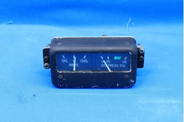 Picture of Used Cessna Ammeter/Oil Pressure Instrument Cluster Core pn C669560-0103 (20893)