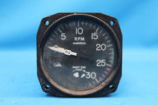 Picture of Used Garwin Cessna Aircraft Tachometer Indicator Core, p/n CM2638L1 (26049)