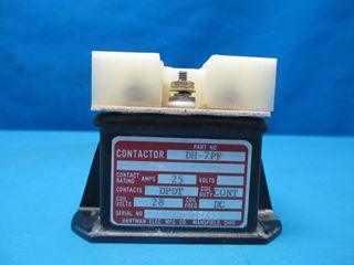 Picture of Used Hartman Electric Contactor Relay, p/n DH7PF, DH-7PF, 28V (11697)