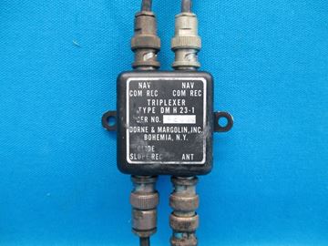 Picture of Used Dorne & Margolin Antenna Triplexer, p/n DMH23-1, Beechcraft Baron (14887)