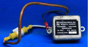 Picture of Used Electro-Mech Cessna Aircraft Transient Voltage Suppressor p/n EM232 (22955)