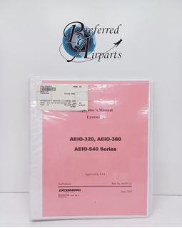 Picture of New Surplus Lycoming Aircraft Engine Operator's Manual, p/n 6029721, 60297-21