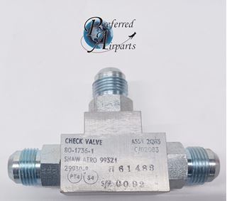 Picture of New Surplus Shaw Aero Devices Piper Aircraft Check Valve p/n 80-1736-1 29930-008