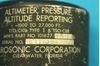Picture of Used Aerosonic Aircraft Altimeter Core, p/n 101627-01696 (25012)