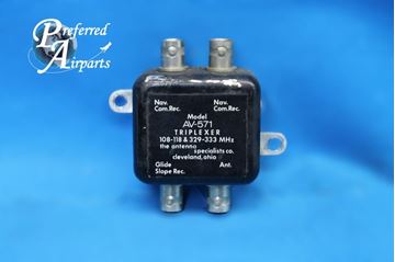 Picture of Used The Antenna Specialists Piper/Cessna Aircraft Triplexer, p/n AV571 (23879)