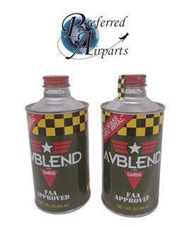 Picture of Lot of 2 New Surplus Bottles of AvBlend for Aircraft Piston Engines, p/n AVBLEND