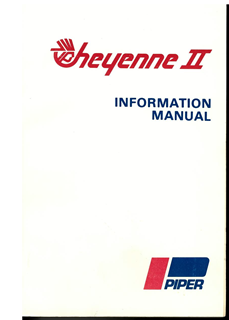 Picture of New Surplus Piper Cheyenne II Aircraft Information Manual 1980-1983, p/n 761-703