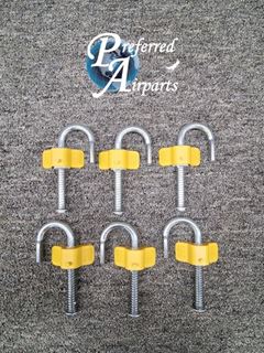 Picture of Lot of 6 Wing Ladder Rung J-Hook Lock Tab Assemblies, p/n 20161