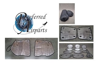 Picture of Used Sun Foil Cessna Aircraft Full Sunscreen Set, p/n Eb Item (SL #444)