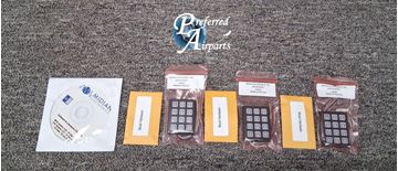 Picture of Lot of 3 New Surplus Midian Electronics Decoders/Bezels, p/n UED-1B-BEZEL